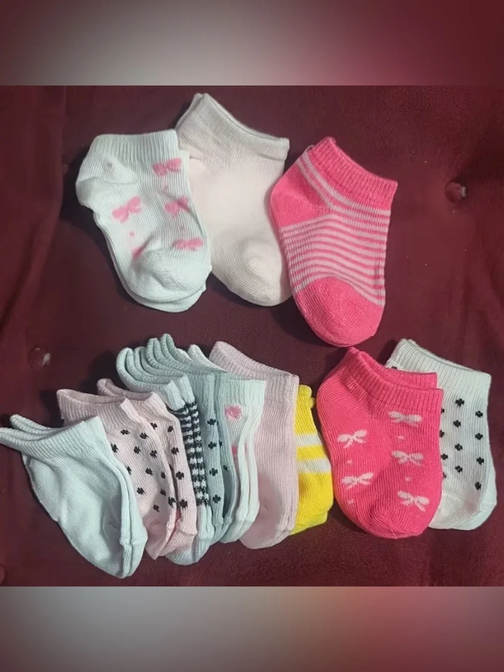 Assorted Kids No-Show Sock Pack - 20 Pairs - Multicolor 6-12 months
